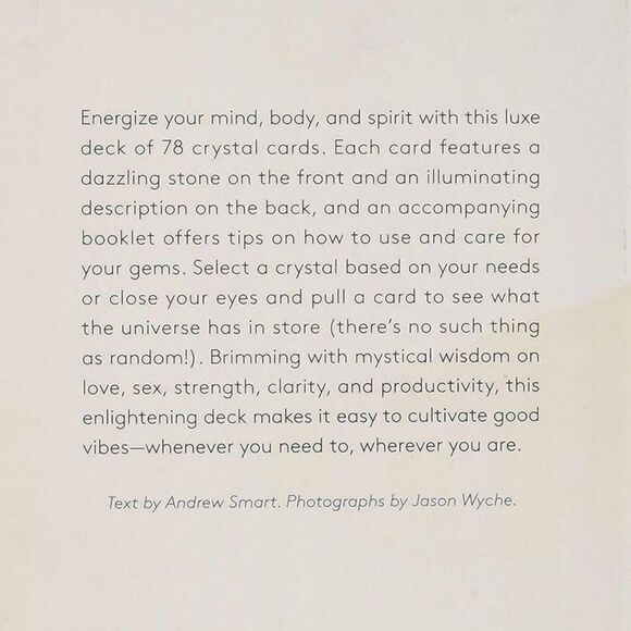 Crystals The Stone Deck 78 cards NEW flash cards beginners metaphysical - Picture 3 of 5